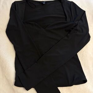 Dynamite Classic Black Long Sleeve Top